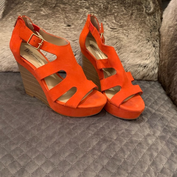 INC International Concepts Shoes - INC Coral Wedge Sandals size 7.5